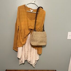 American eagle outfitters ivory dress